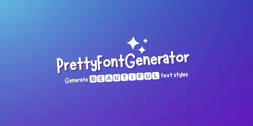 Pretty Font Generator Featured Image